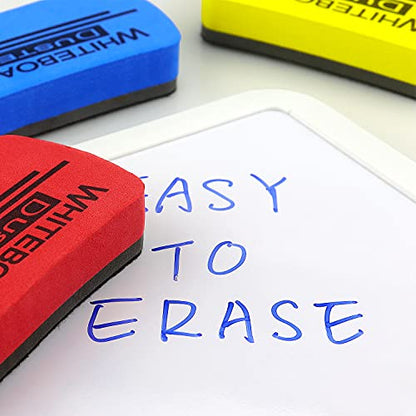 6 Pack Magnetic Dry Erase Erasers 4.2" x 2.2" (6 Count)