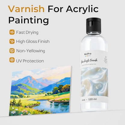 Clear Acrylic Paint Sealer 4oz (4 Ounce)