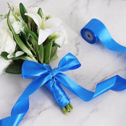 100 Yard Royal Blue Satin Ribbon 1