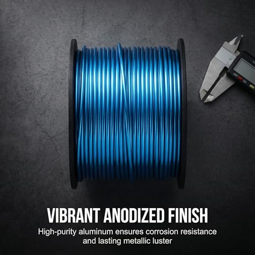 32.8FT 8 Gauge Bendable Blue Aluminum Craft Wire for Jewelry Making Craft (32.8 Foot)