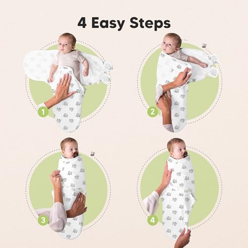 Newborn Swaddles with Zippers (3 Count)