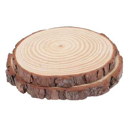 Wooden Garden Paver 2 Piece Set Wood Handmade Stepping Stone