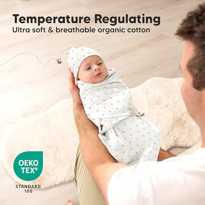 3pk Organic Swaddles for Newborns Girls (3 Count)