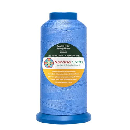 Size 69 210D T70 Light Blue Bonded Nylon Thread