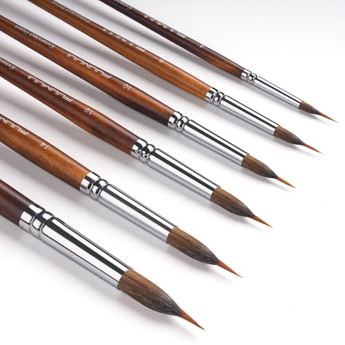 Watercolor Brushes Professional (6 Count)