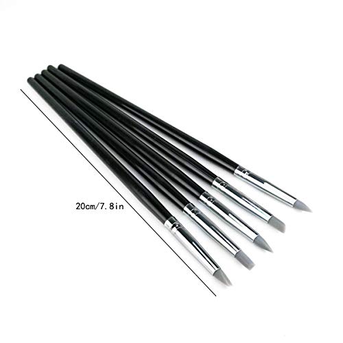 20Pcs Silicone Clay Sculpting Tool Clay Shaping Modeling Wipe Out Tools (20 Count)