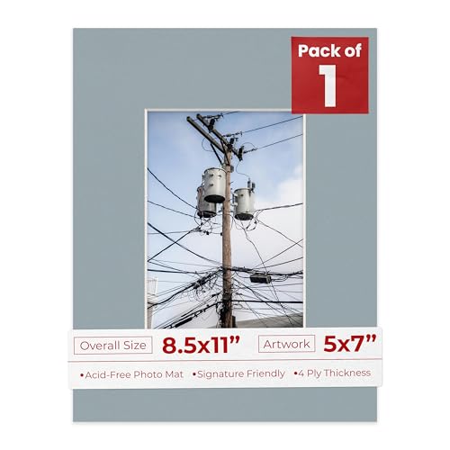 5x7 Mat for 8.5x11 Frame