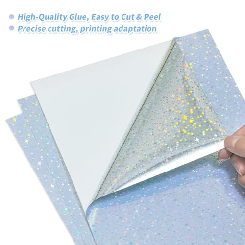 20 Sheets Printable Holographic Sticker Paper