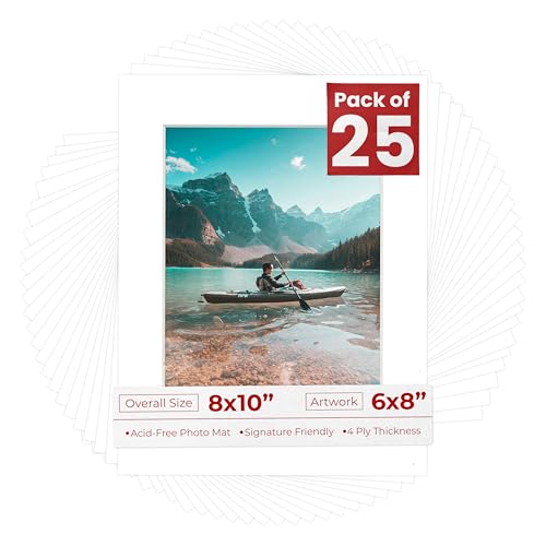 6x8 Mat for 8x10 Frame (25 Count)