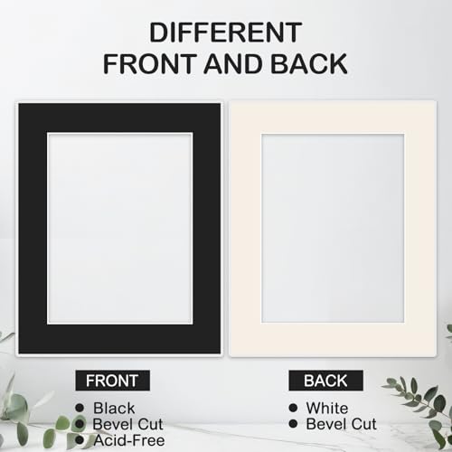 15 Pack 8x10 Picture Mats for 5x7 Photos (15 Count)