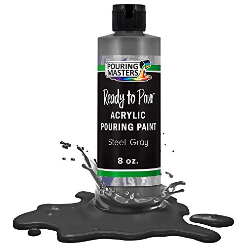 Pouring Masters Steel Gray Ready to Pour Acrylic Pouring Paint (8 Fl Oz)
