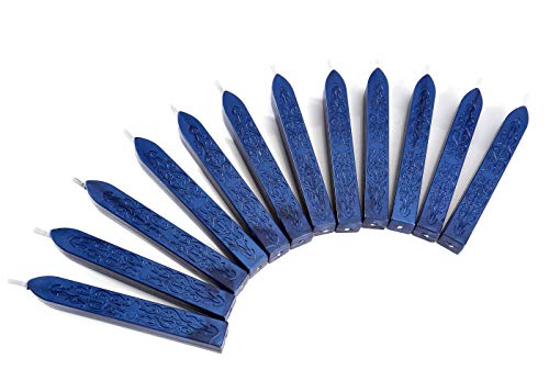 12Pcs Sealing Wax Sticks with Wicks for Wax Seal Stamp (12 Count)