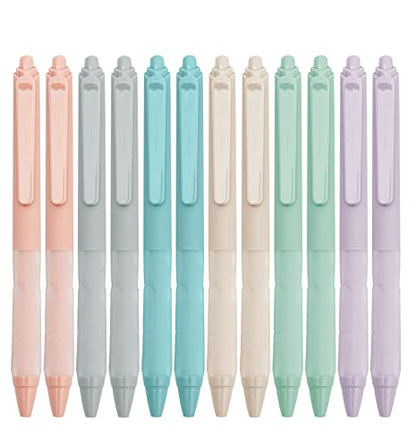 Ballpoint Pens 1.0mm Medium Point Black Ink Pens Retractable (12 Count)