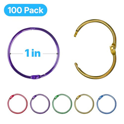 100 Pcs Binder Rings (100 Count)
