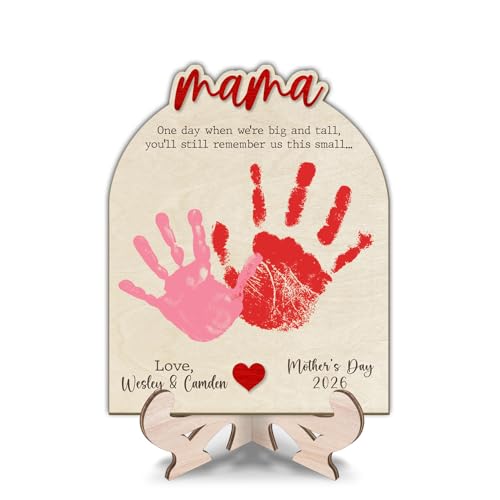 DIY Mama Handprint Wooden Sign