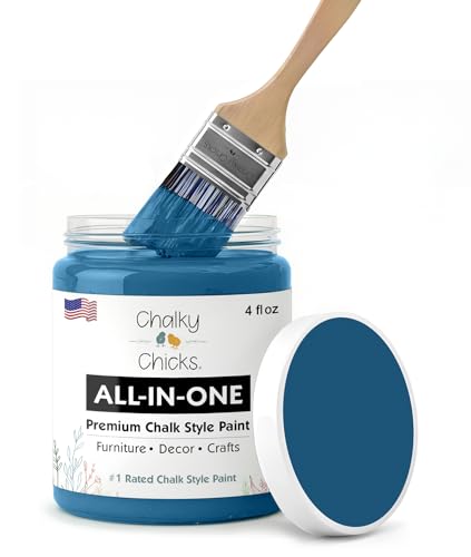 Midnight 4 Fl Oz Chalk Paint for Furniture All in One