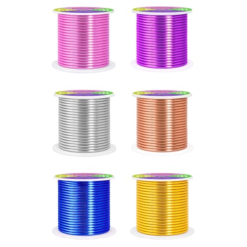 8 GA Gold Blue Purple Assorted Anodized Aluminum Craft Wire