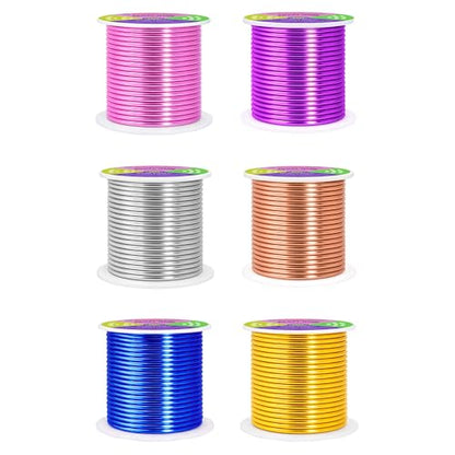 8 GA Gold Blue Purple Assorted Anodized Aluminum Craft Wire