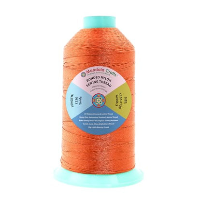 Size 138 420D T135 Burnt Orange Bonded Nylon Thread 1250 YDs