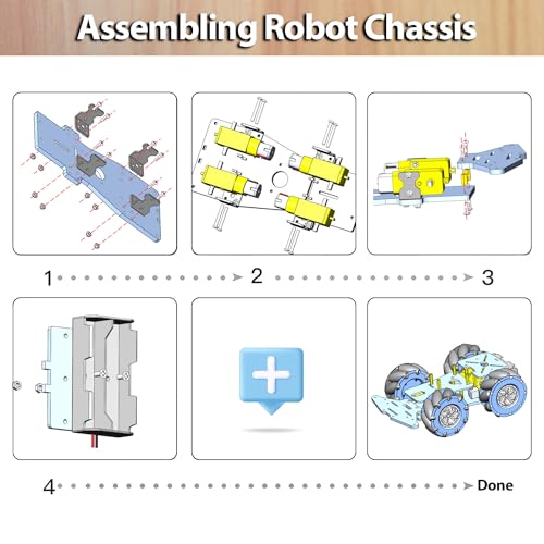 4WD Mecanum Wheel Smart Car Robot Chassis for Arduino R3 R4