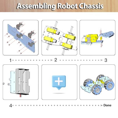 4WD Mecanum Wheel Smart Car Robot Chassis for Arduino R3 R4