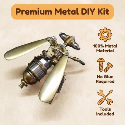 Steampunk 3D Metal Fruit Fly Puzzle Model