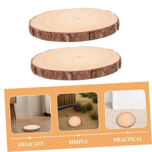 2pcs Outdoor Stepping Stones Wooden Garden Pathway Stones DIY Kit for Landscaping Safe Non