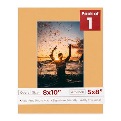8x10 Mat Bevel Cut for 5x8 Photos
