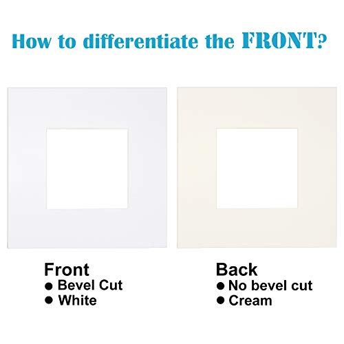 8x8 White Picture Mats (14 Count)