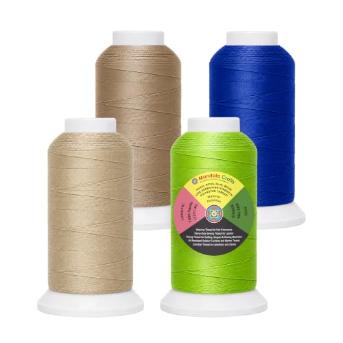 Beige Assorted Tex 90 Upholstery Polyester Heavy Duty Thread