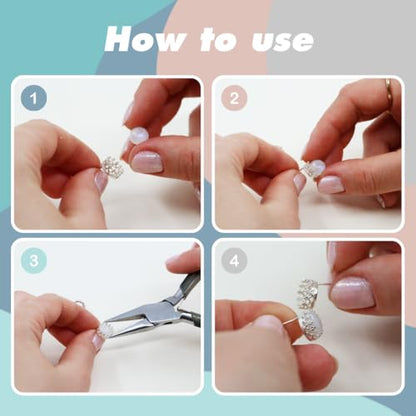 925 Sterling Silver Earring Setting (2 Count)