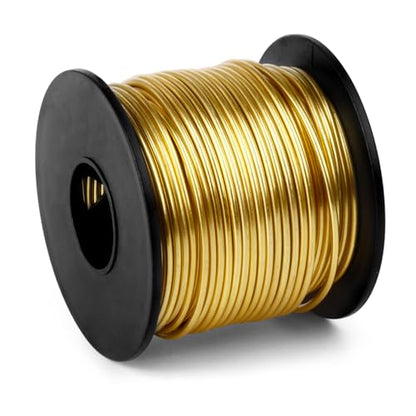 95FT 14 Gauge Bendable Gold Aluminum Craft Wire for Jewelry Making Craft (95 Foot)