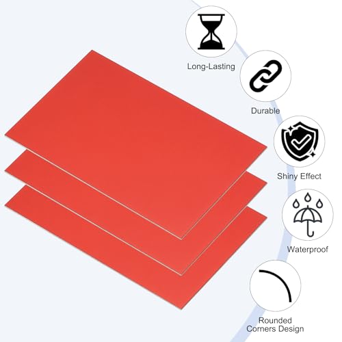 2.1x3.3 Inch Anodized Aluminum Sheet Metal (15 Count)
