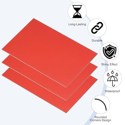2.1x3.3 Inch Anodized Aluminum Sheet Metal (7 Count)