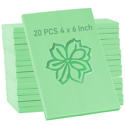 20 PCS 4 x 6 Inch Rubber Stamp Carving Blocks (20 Count)