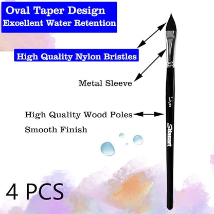 Cat Tongue Watercolor Brushes (4 Count)