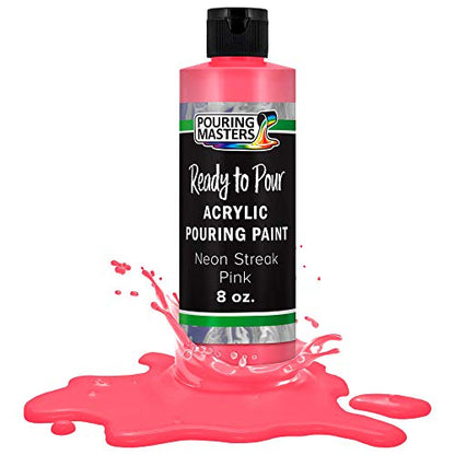Pouring Masters Neon Streak Pink Ready to Pour Acrylic Pouring Paint (8 Fl Oz)