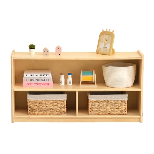 2 Shelf Montessori Shelf Toy Organizers and Storage for Kids