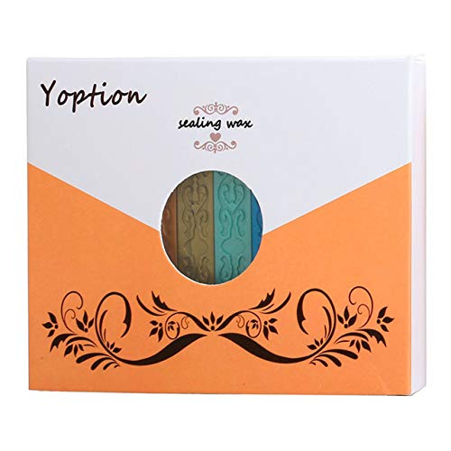10Pcs Multi Color Sealing Wax Sticks with Wicks for Wax Seal Stamp (10 Count)