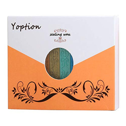 10Pcs Multi Color Sealing Wax Sticks with Wicks for Wax Seal Stamp (10 Count)