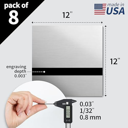 Metallic Looking Acrylic Sheet (8 Count)