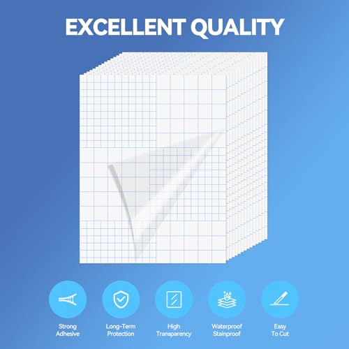 36 Sheets Transparent Laminate Sheets Self Adhesive Laminating Sheets (36 Count)