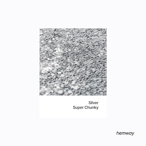 Resin Glitter Silver 100g Super Chunky Polyurethane & Epoxy Glitter (3.5 Ounce)