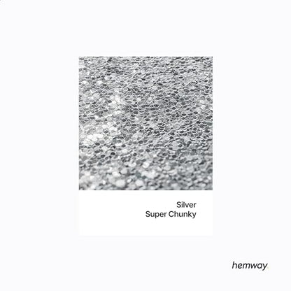 Resin Glitter Silver 100g Super Chunky Polyurethane & Epoxy Glitter (3.5 Ounce)
