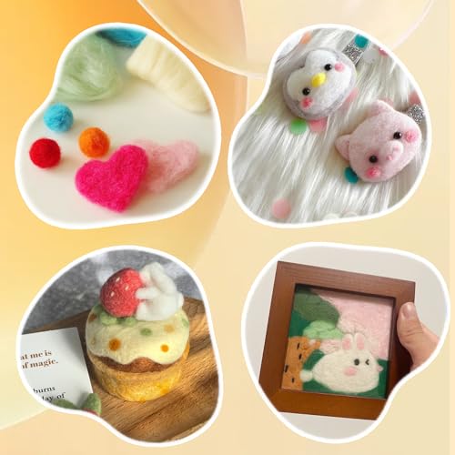 3.53oz Needle Felting Wool Roving Wool for Felting Wool Felting Supplies