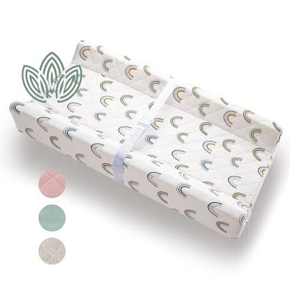 Organic Cotton Covered Contoured Baby Changing Pad