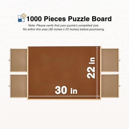 Tilting Puzzle Board with Drawers and Cover (1000 Count)