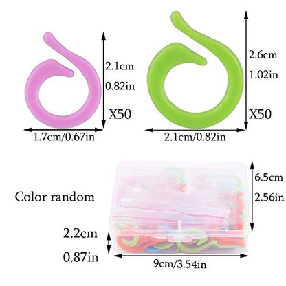 100 Pcs Stitch Markers for Crocheting (100 Count)