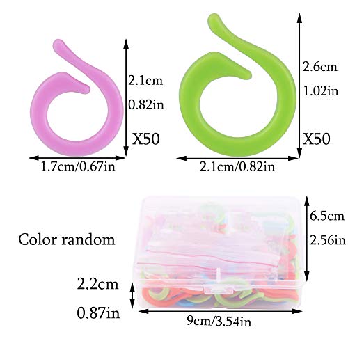 100 Pcs Stitch Markers for Crocheting (100 Count)