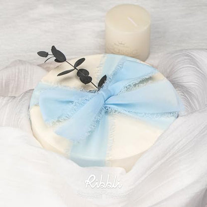 Baby Blue Chiffon Ribbon 1 (60 Foot)